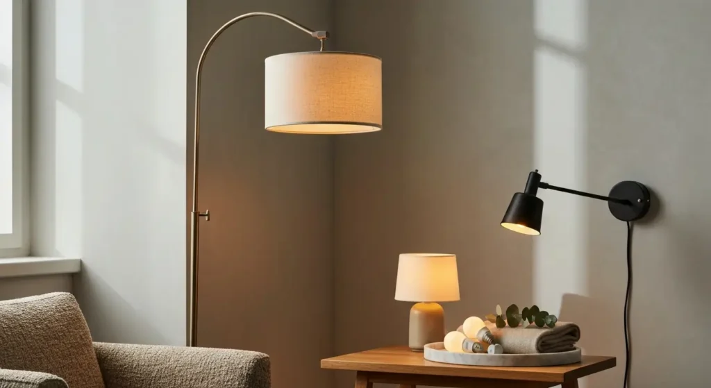 Lampa do salonu – dobór mocy, barwy światła i oprawy do poszczególnych stref