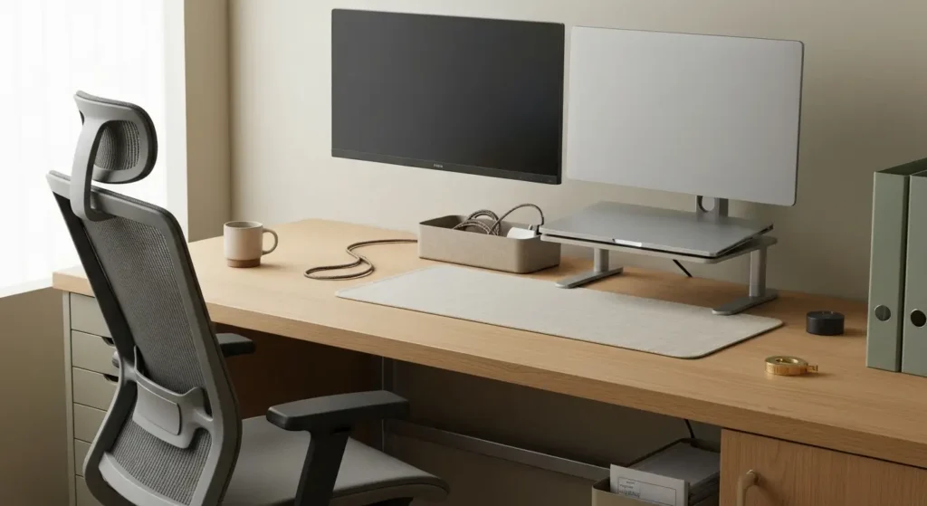 Meble biurowe do domowego gabinetu – ergonomiczne wymiary, materiały i zestaw na różne budżety