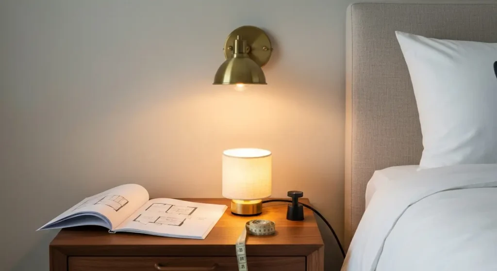 Oświetlenie sypialni: rozmieszczenie lamp, barwa światła i osobne obwody