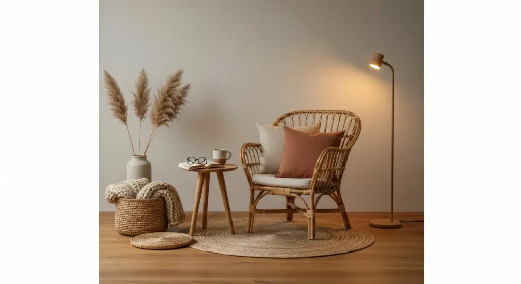 Strefa relaksu w stylu boho – naturalne materiały, kolory i praktyczne dodatki